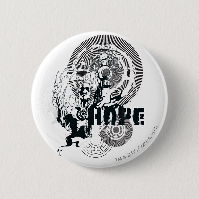 Badge Rond 5 Cm Graphique bleu 4 de lanterne (Devant)