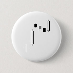 Badge Rond 5 Cm Graphique de chandeliers