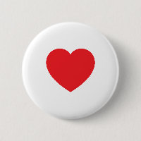 Graphique de cœur d'amour rouge blanc moderne simp