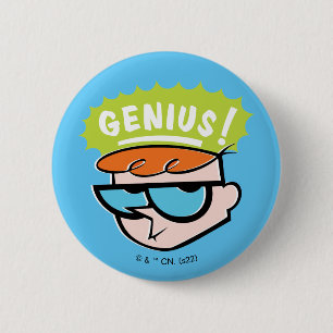 Badge Rond 5 Cm Graphique de légende Dexter "Genius"