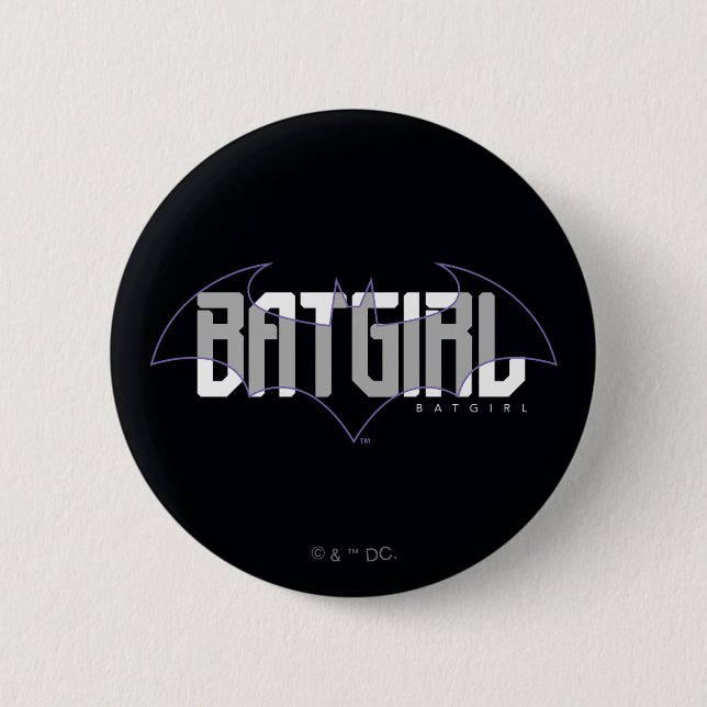 Badge Rond 5 Cm Graphique de nom haute technologie Batgirl (Devant)