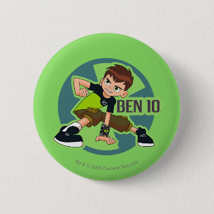 Badge Rond 5 Cm Graphique Omnitrix de Ben Tennyson
