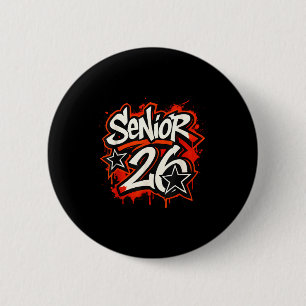 Badge Rond 5 Cm Graphisme de fin d'études de style graffiti goutte