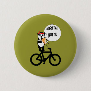Badge Rond 5 Cm Gras brûlées et non huile