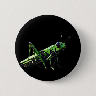 Badge Rond 5 Cm Grasshopper mécanique