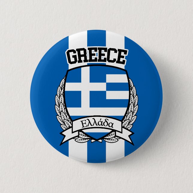 Badge Rond 5 Cm Grèce (Devant)