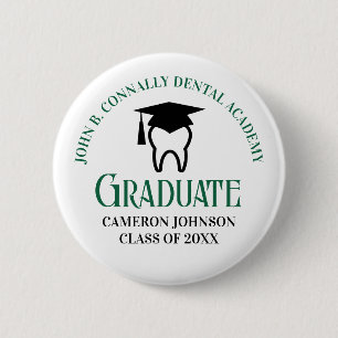 Badge Rond 5 Cm Green Dental Academy Diplôme sur mesure