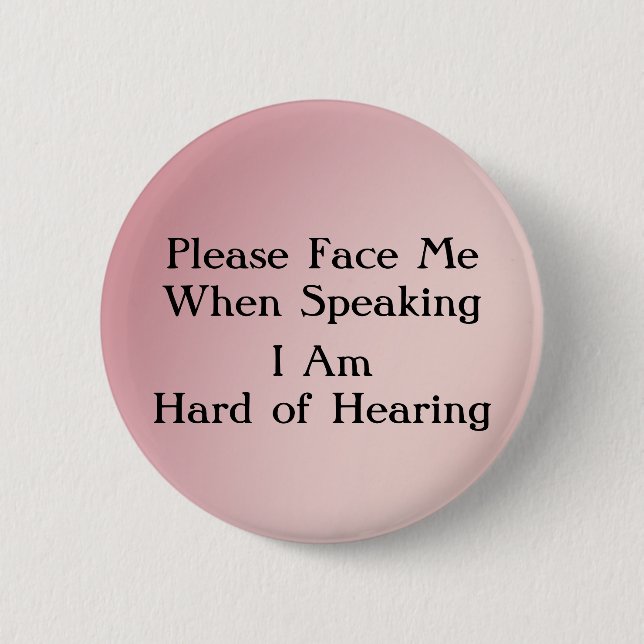 Badge Rond 5 Cm Greentone dur de bouton d'audition (Devant)