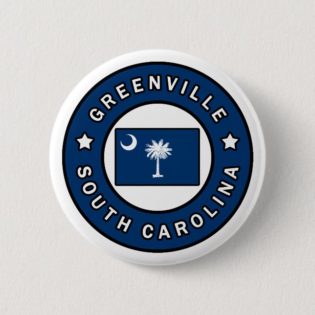 Badge Rond 5 Cm Greenville Caroline du Sud (Devant)