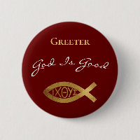 Greeter Christian Church Dieu est bon moderne roug
