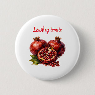Badge Rond 5 Cm Grenade Tendance Virale Style Esthétique Élégant