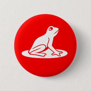 Badge Rond 5 Cm Grenouille