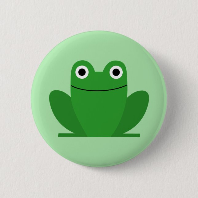 Badge Rond 5 Cm Grenouille (Devant)