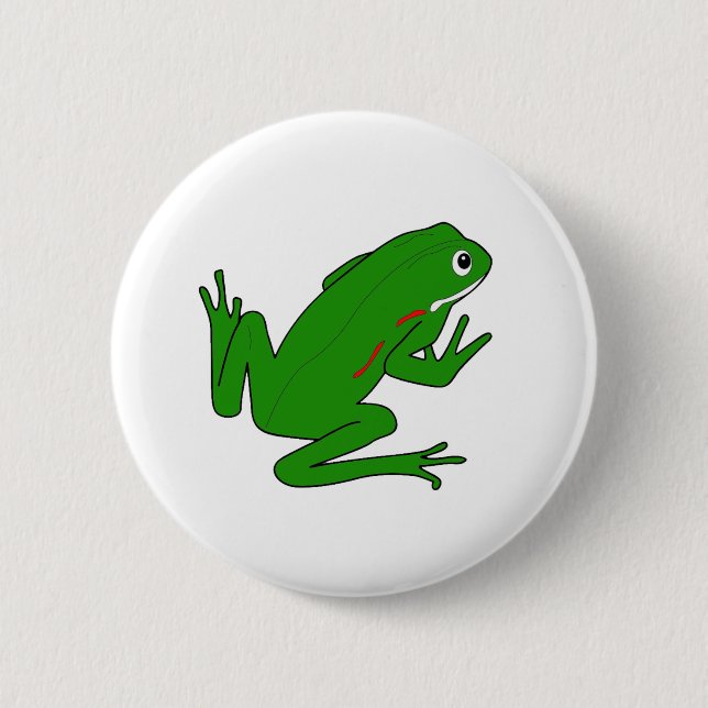 BADGE ROND 5 CM GRENOUILLE (Devant)