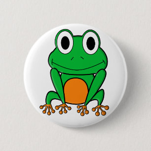 Badge Rond 5 Cm Grenouille
