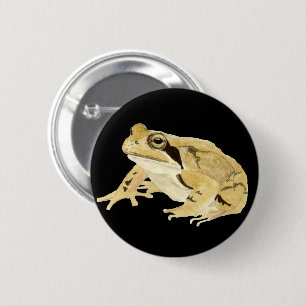 Badge Rond 5 Cm Grenouille à bois