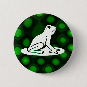 Badge Rond 5 Cm Grenouille - Customisée
