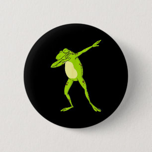 Badge Rond 5 Cm Grenouille Dabbing Pour Enfants-garçons & Fill