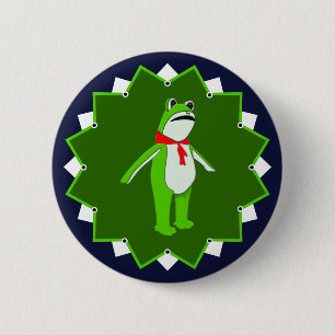 Badge Rond 5 Cm Grenouille de protestation contre les rois