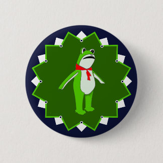 Badge Rond 5 Cm Grenouille de protestation contre les rois