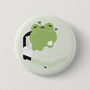Badge Rond 5 Cm Grenouille mignonne