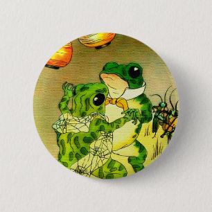Badge Rond 5 Cm Grenouilles de danse
