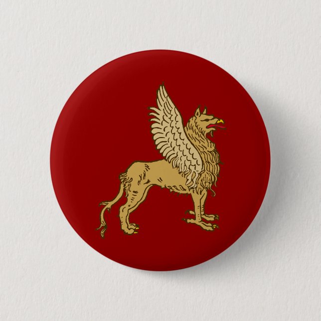 Badge Rond 5 Cm Griffin gryphon (Devant)