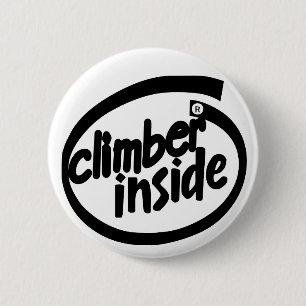 Badge Rond 5 Cm Grimpeur à l'intérieur