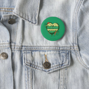 Badge Rond 5 Cm Grinch Citation de Noël