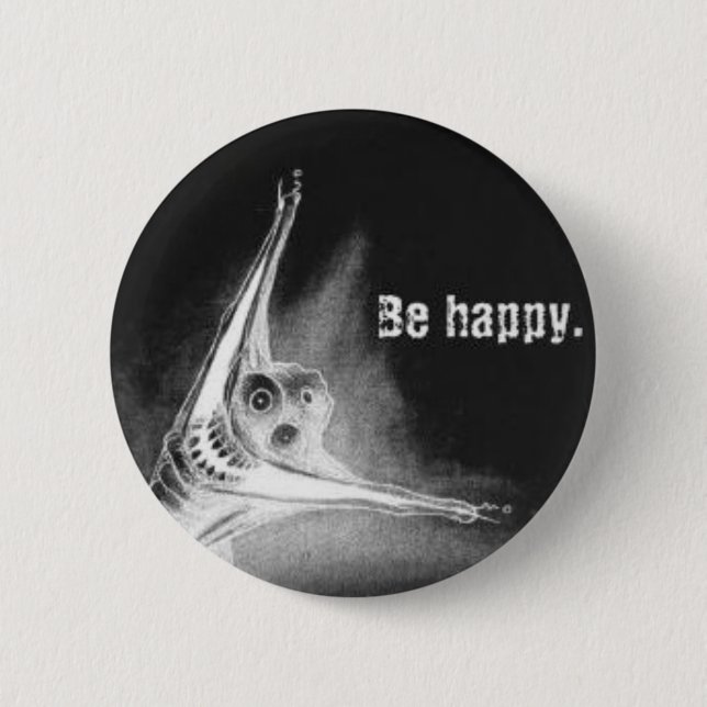 Badge Rond 5 Cm Grinsen inverti (Devant)