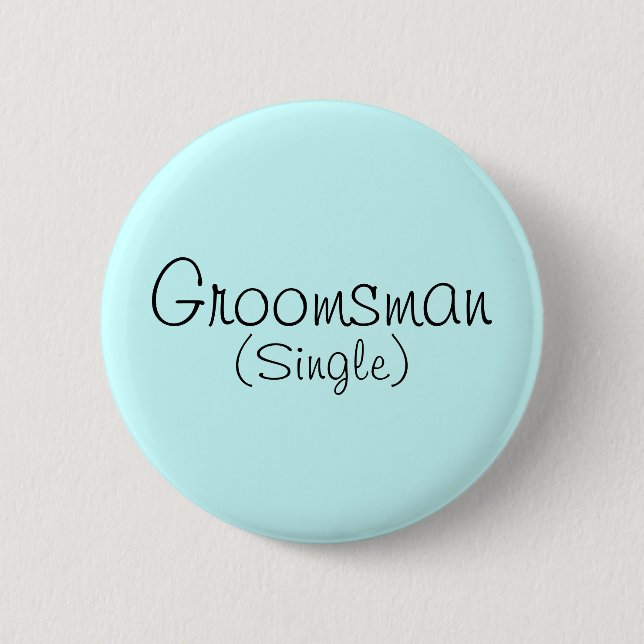 Badge Rond 5 Cm Groomsman (Single Pin) (Devant)
