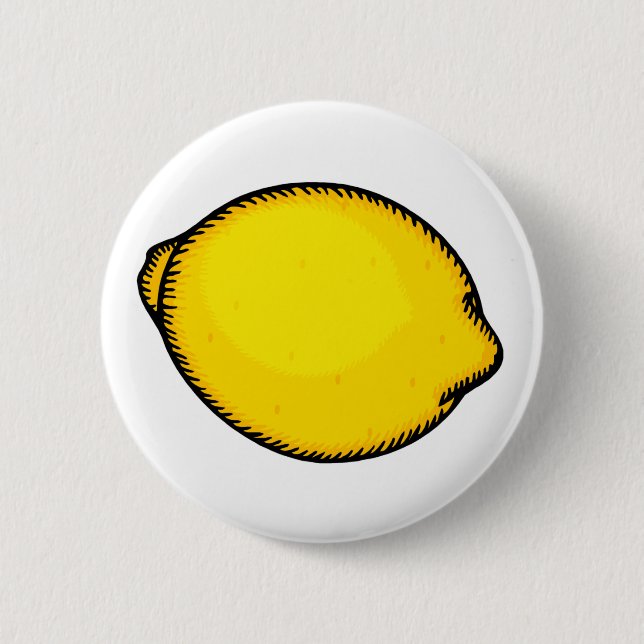 Badge Rond 5 Cm Gros citron (Devant)