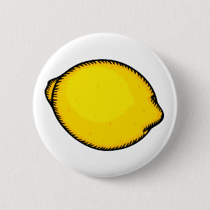 Badge Rond 5 Cm Gros citron
