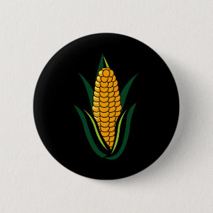 Badge Rond 5 Cm Gros Costume de maïs Cute Fruit Easy Halloween Cad