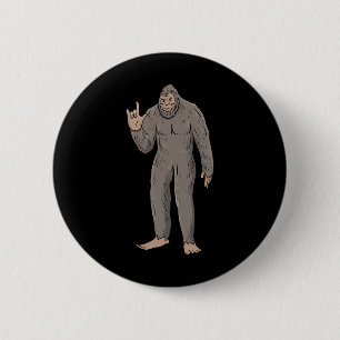 Badge Rond 5 Cm Gros pied Asl Gesture main Sourde perte d'audition