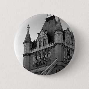 Badge Rond 5 Cm Gros plan du London Tower Bridge