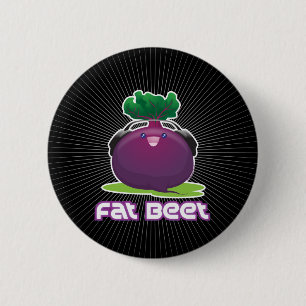 Badge Rond 5 Cm Grosse betterave