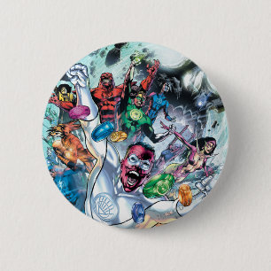 Badge Rond 5 Cm Groupe de Corp. avec des anneaux