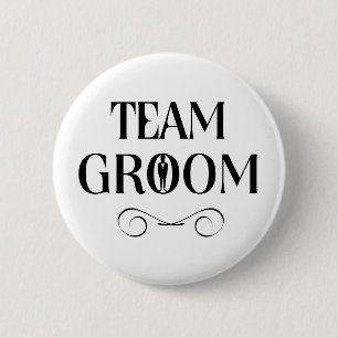 Badge Rond 5 Cm Groupe d'équipes - Groomsmen Pin