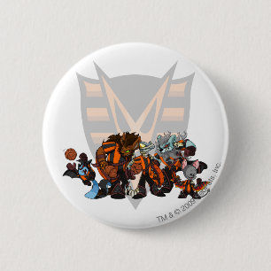 Badge Rond 5 Cm Groupe hanté par équipe en bois
