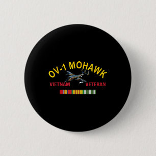 Badge Rond 5 Cm Grumman Ov-1 Mohawk Vietnam Vétéran Ov-1 Aéronefs
