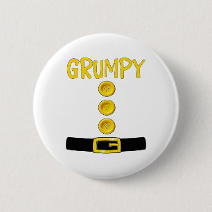 Badge Rond 5 Cm Grumpy Nwarf Halloween Costume Couleur Corresponda