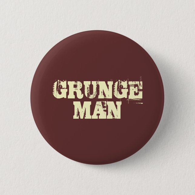 Badge Rond 5 Cm Grunge Man (Devant)