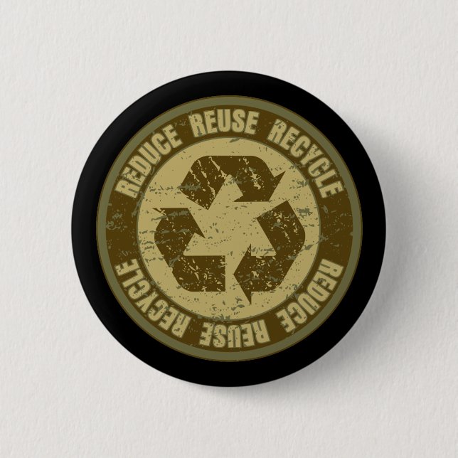 Badge Rond 5 Cm Grunge Recyclée (Devant)