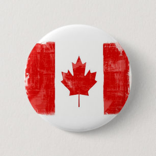 Badge Rond 5 Cm GrungeCanadianFlag-atterrisseur