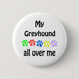 Badge Rond 5 Cm Gryhound Walks Design