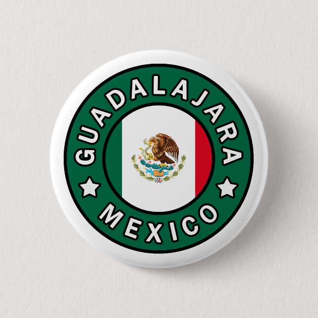 Badge Rond 5 Cm Guadalajara Mexique (Devant)