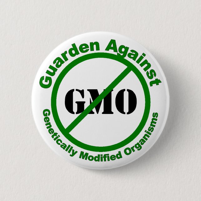Badge Rond 5 Cm Guarden contre GMO (Devant)