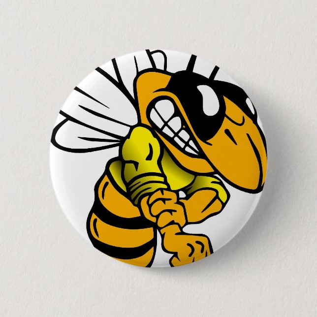 Badge Rond 5 Cm Guêpes de Bsaa au-dessous de 8 (Devant)