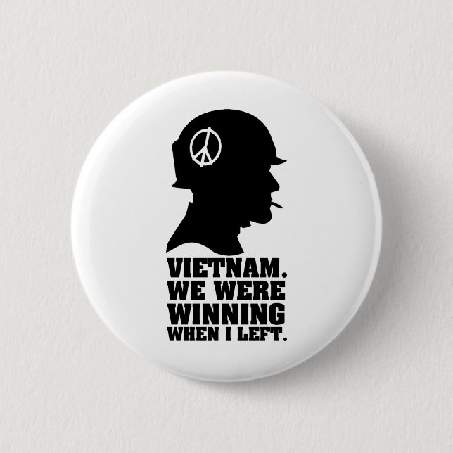 Badge Rond 5 Cm Guerre de Vietnam (Devant)